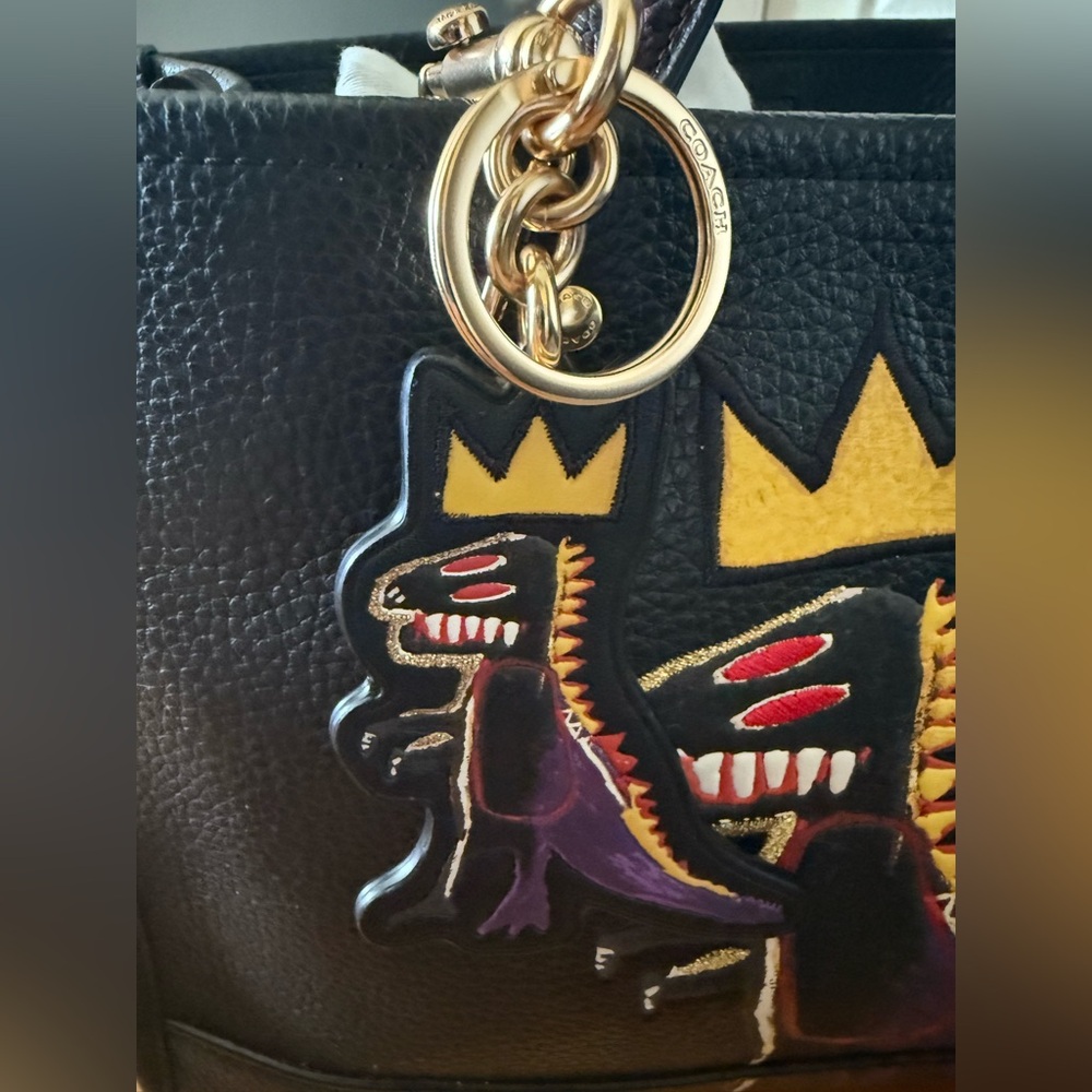 Coach Black Purse (Includes Dino Bag Tag) - Picture 4 of 4